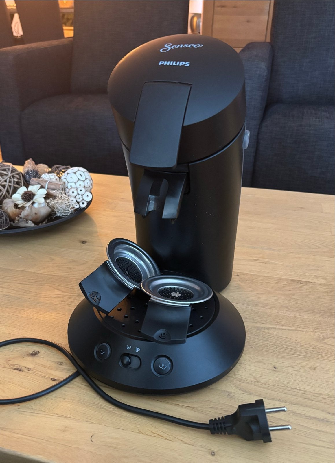 Philips Senseo Original Zwart koffiezetapparaat - Zwart, Koffiemachine, Ophalen of Verzenden, Zo goed als nieuw, 2 tot 4 kopjes