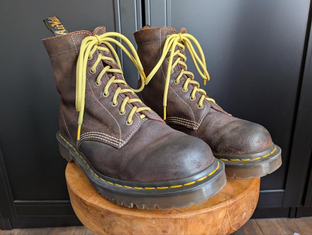 Dr.Martens Made in England Wax Commander, Kleding | Dames, Schoenen, Hoge laarzen, Zwart, Ophalen