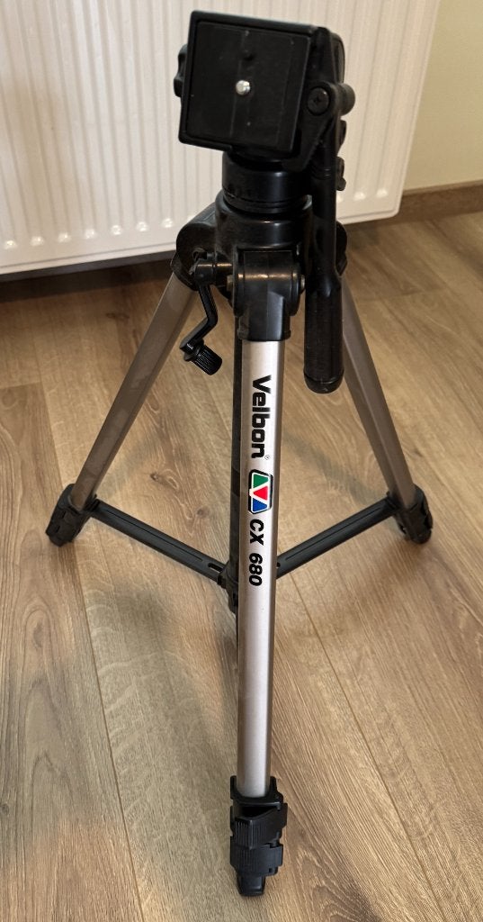 foto statief velbon cx680 zilvergrijs, Audio, Tv en Foto, Fotografie | Statieven en Balhoofden, Ophalen of Verzenden, Zo goed als nieuw