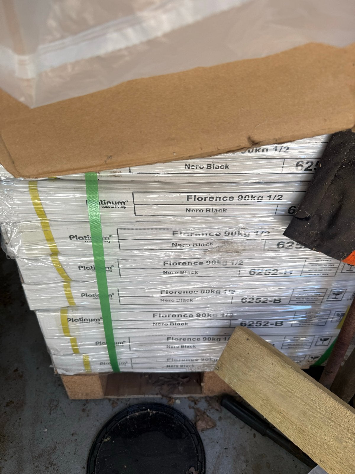 Platinum parasolvoet Modena graniet 90 kg met wielen, Ophalen of Verzenden, Nieuw, Parasolvoet