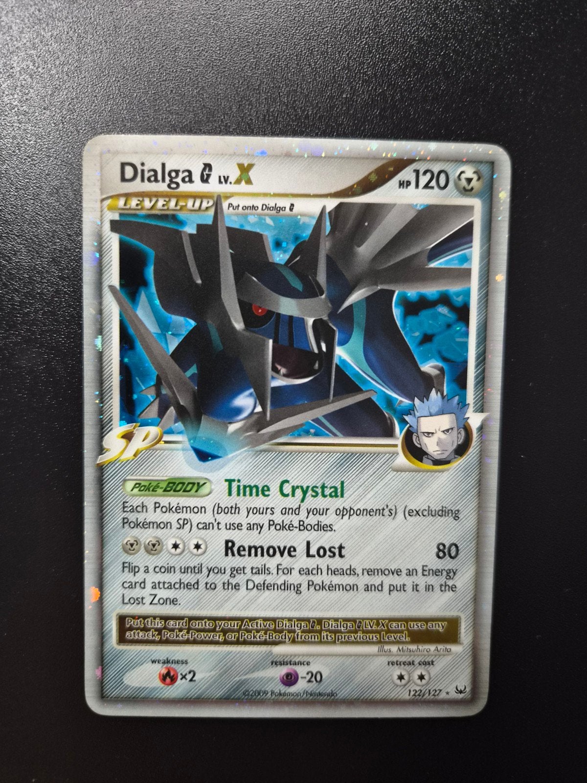 Dialga G LV.X 122 Pokemon Platinum, Hobby en Vrije tijd, Ophalen of Verzenden, Zo goed als nieuw, Booster, Foil