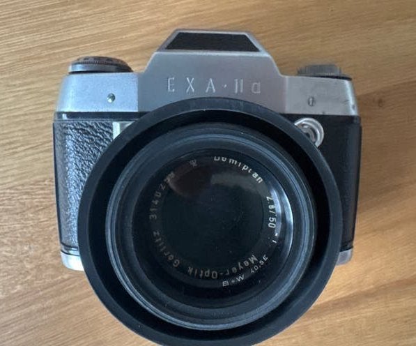 Vintage Exa IIa Spiegelreflexcamera met Meyer-Optik Domiplan, Ophalen of Verzenden, Gebruikt, Spiegelreflex, Overige Merken