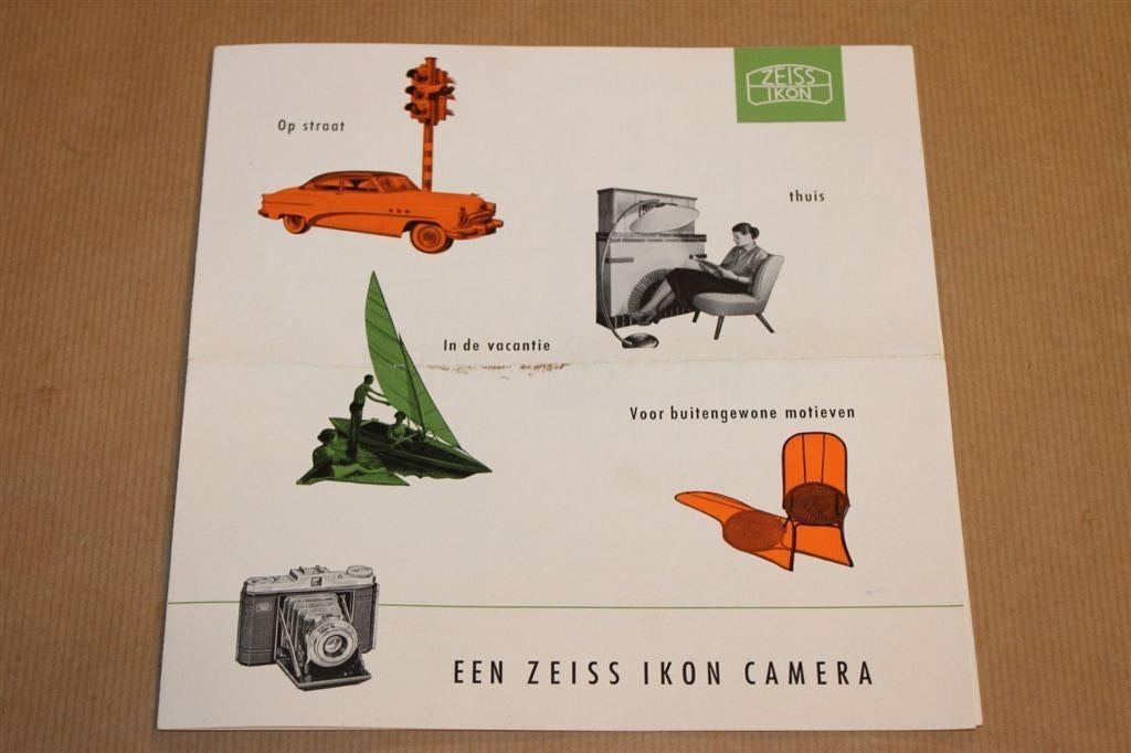 Zeldzame brochure - Zeiss Ikon Camera - 1955 !!, Ophalen of Verzenden, Zo goed als nieuw