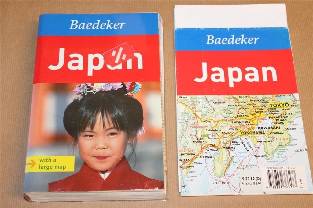 Japan — Reisgids Baedeker & Met Grote Kaart, Boeken, Reisgidsen, Europa, Ophalen of Verzenden, Reisgids of -boek, Gelezen