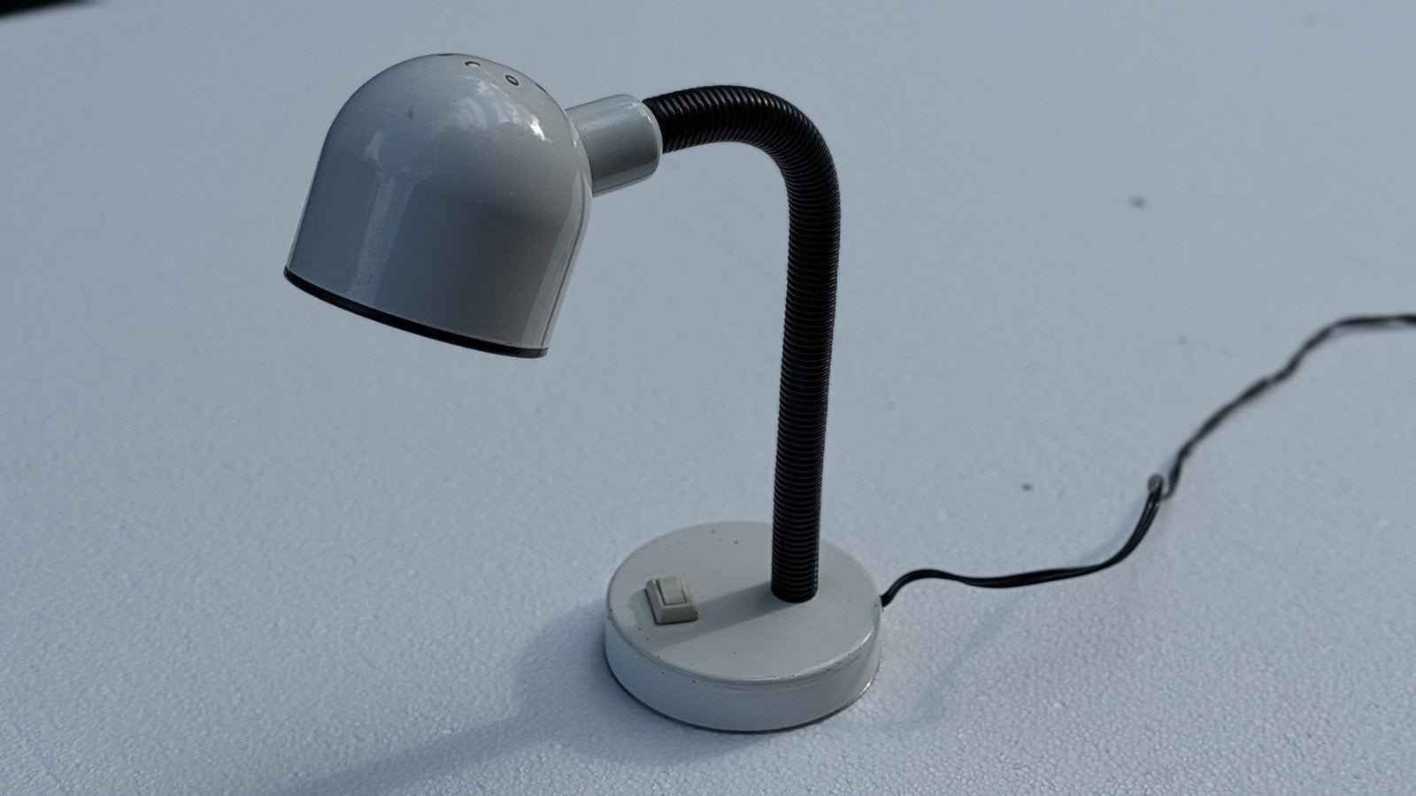 Vintage Space Age 'Eyeball' Bureaulamp - Jaren '70/'80, Bureaulamp, Overige merken, Vintage, Wit