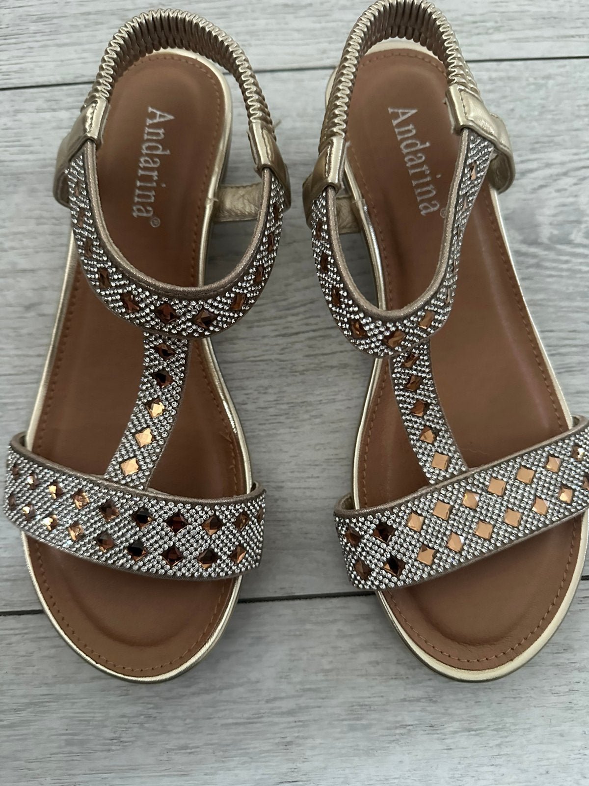 Dames sandalen andarina, Ophalen of Verzenden, Zo goed als nieuw, Sandalen of Muiltjes