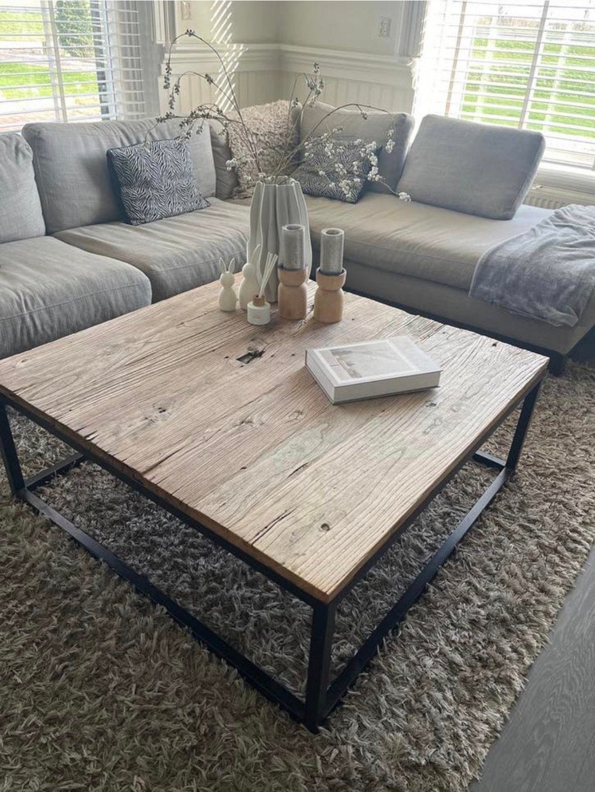 Salontafel Maison Manon, Vierkant, Zo goed als nieuw, Ophalen, Overige houtsoorten