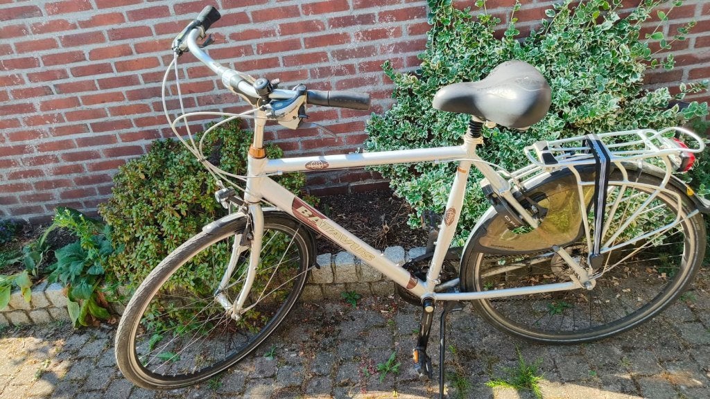 klassieke Batavus herenfiets (24 versnellingen), Ophalen, Gebruikt, Velgrem, Versnellingen