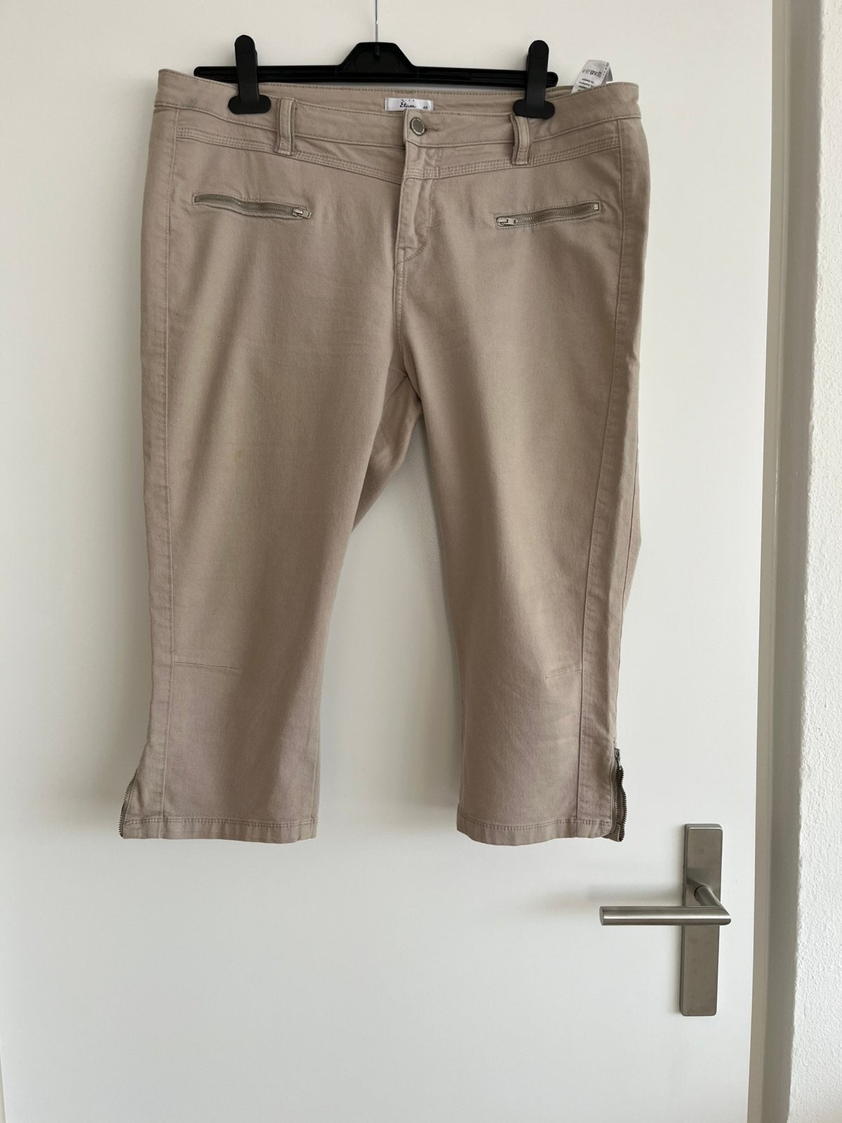 Miss Etam beige capribroek / 3/4 broek – maat 44, Beige, Maat 42/44 (L), Ophalen of Verzenden, Zo goed als nieuw