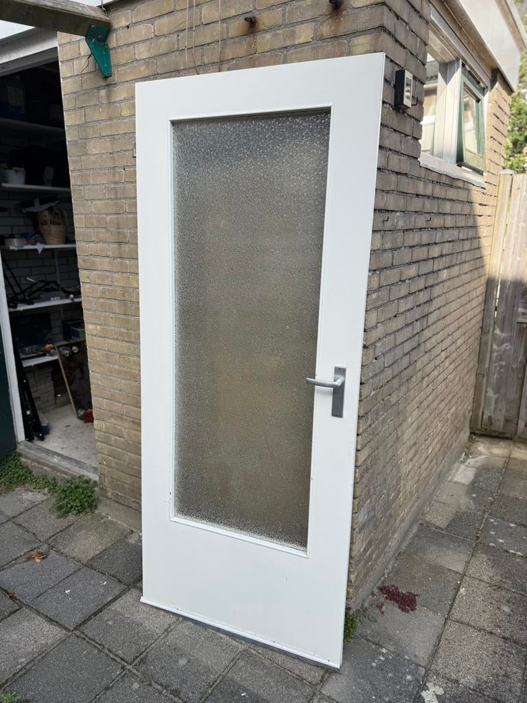 Binnendeur met ruit, Ophalen, Gebruikt, 80 tot 100 cm, Binnendeur