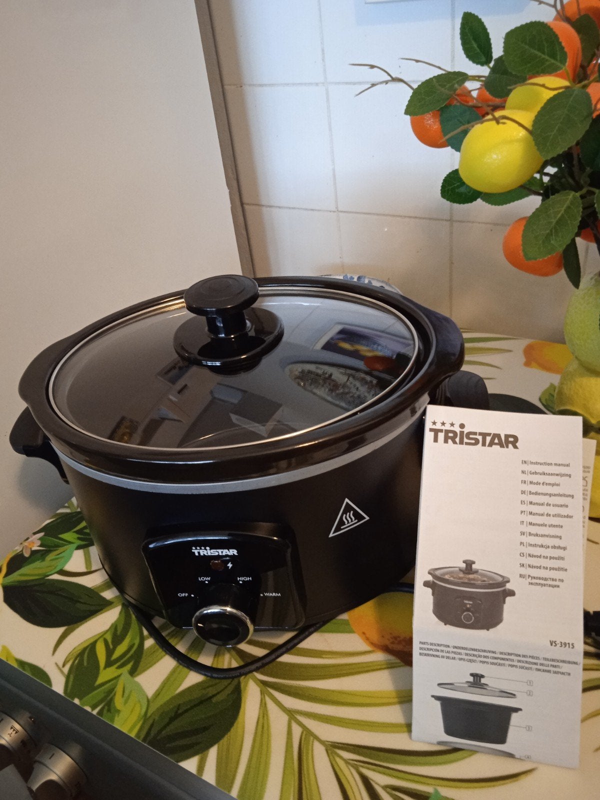 Tristar Slowcooker VS-3915 - Zo goed als nieuw, Witgoed en Apparatuur, Slowcookers, Ophalen, Vaatwasmachinebestendig, Zo goed als nieuw