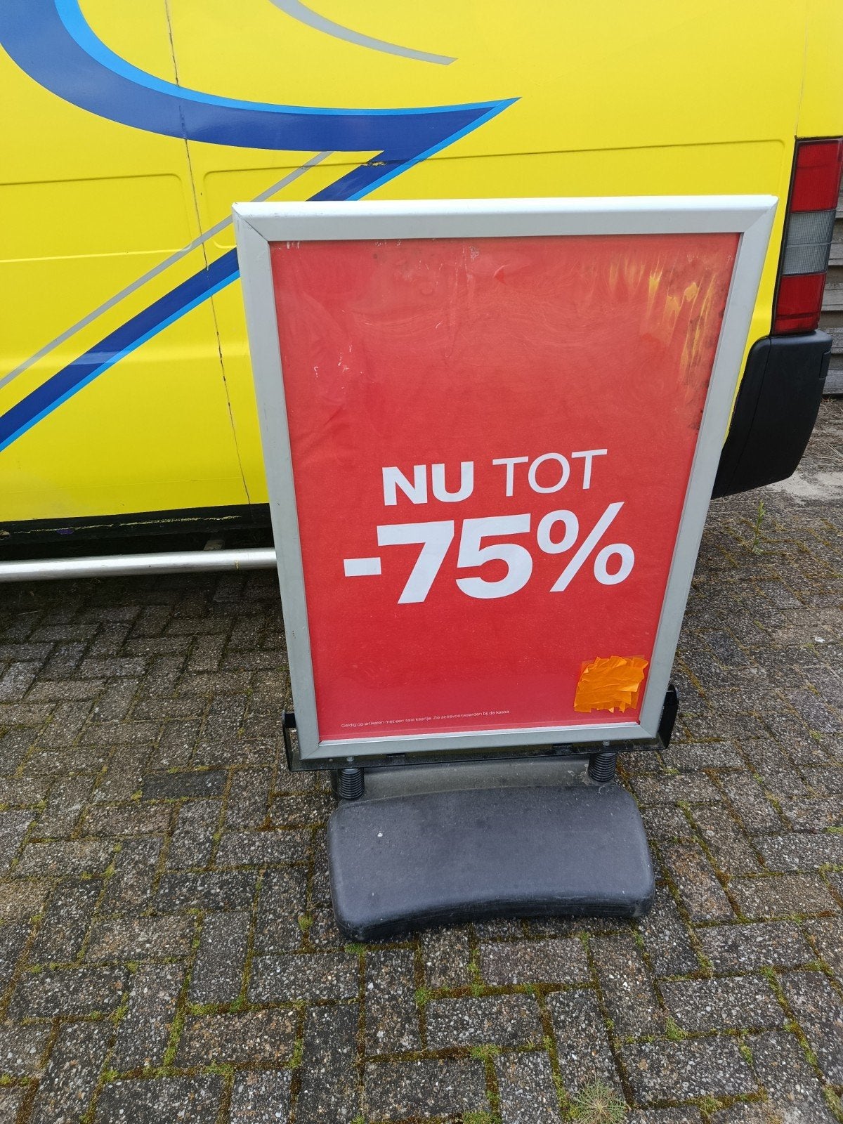 Reclame bord voor op de stoep, Ophalen of Verzenden