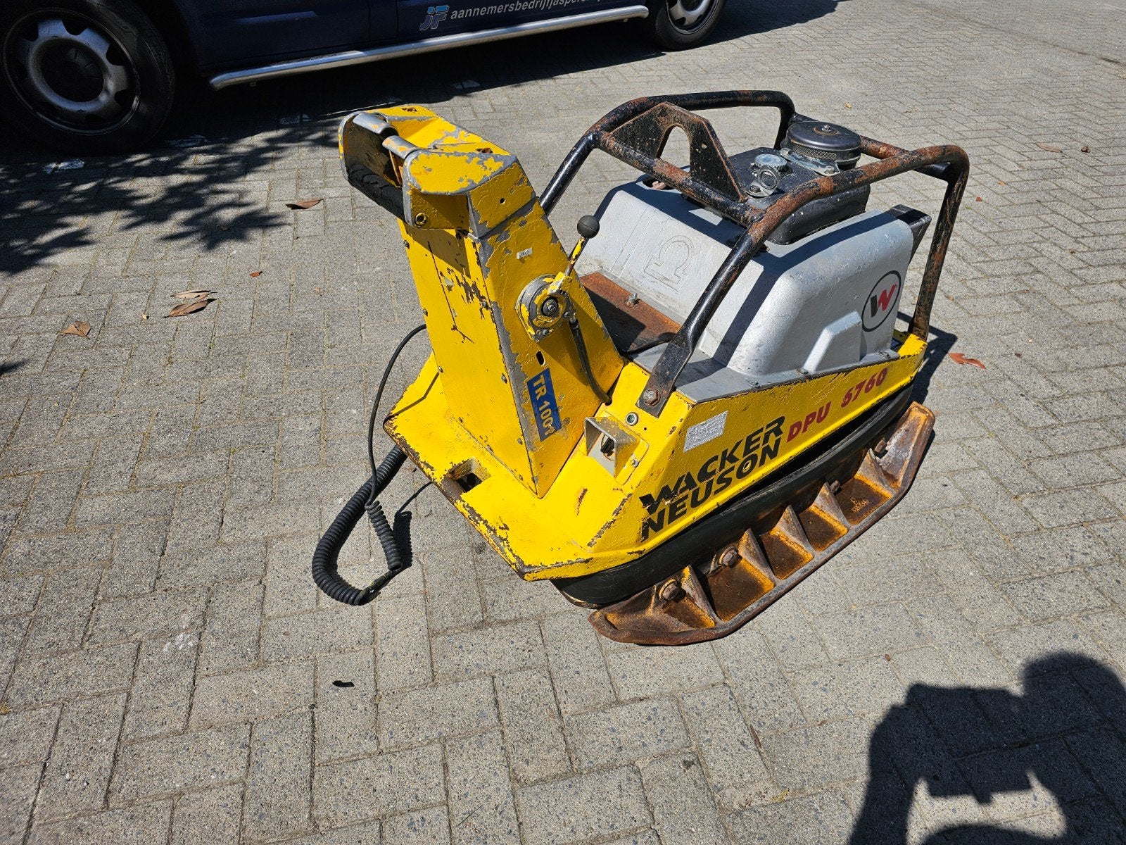 Te koop mooie 6 tons trilplaat met afstandsbediening, Ophalen