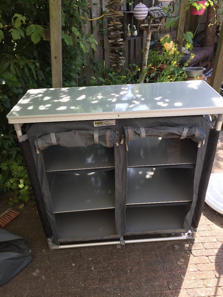 Kampeerkast Eurotrail 100 x 40/57 x 97 type Villefort, Caravans en Kamperen, Ophalen, Gebruikt, Campingkast