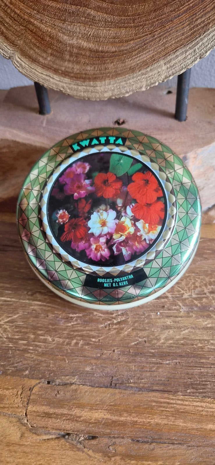 Oud blikje Kwatta chocola, Ophalen of Verzenden