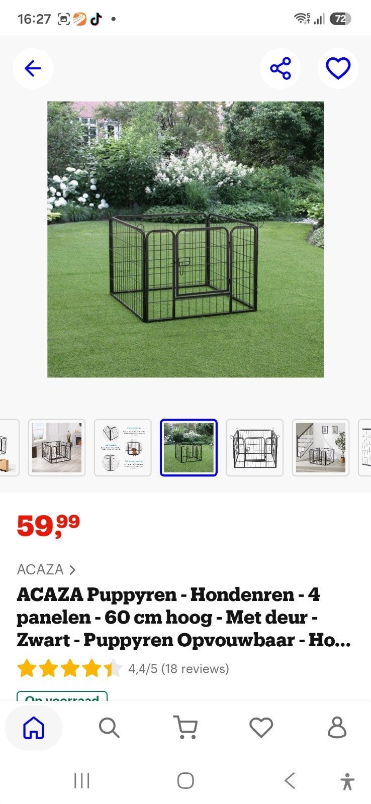 kleine hondenren, Ophalen, Zo goed als nieuw