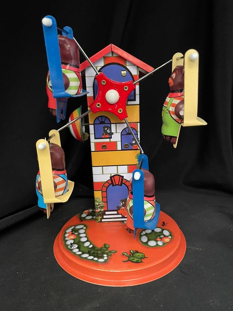 Blikken carrousel met beren, Ophalen of Verzenden