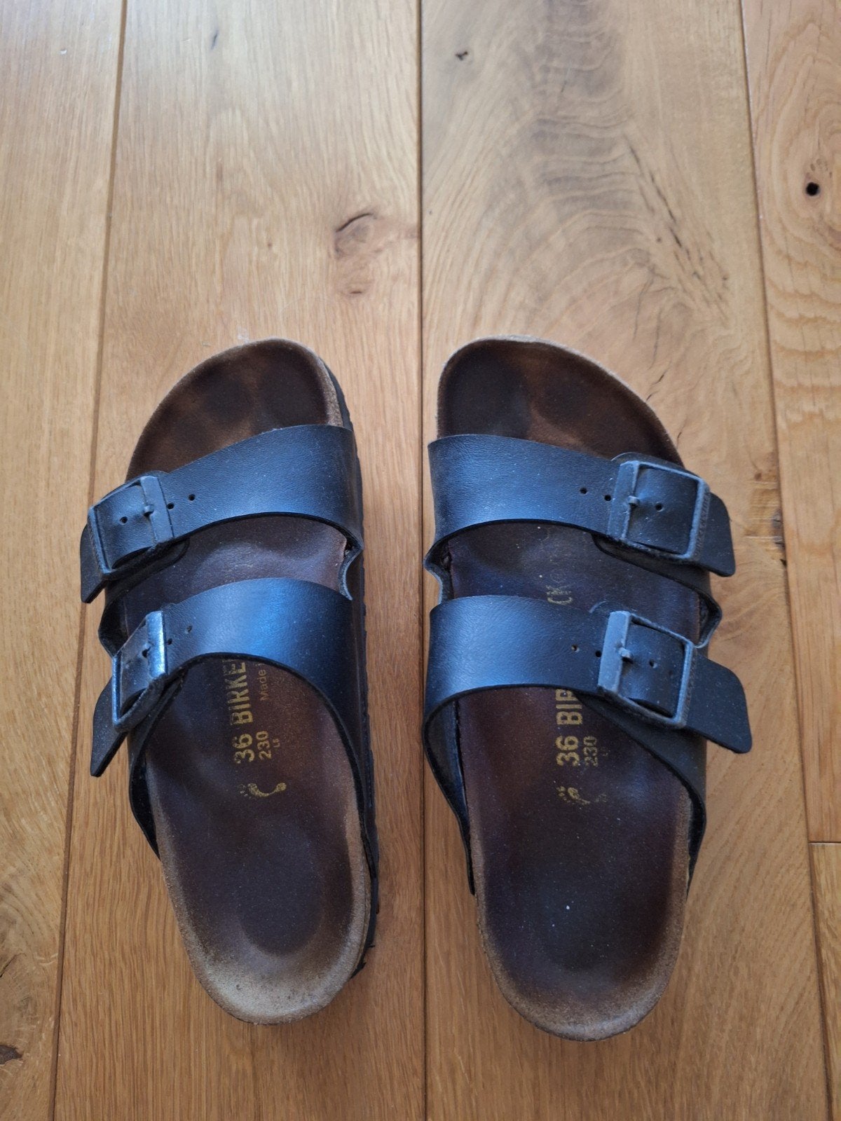 Birkenstock Arizona sandalen maat 36 zwart, Zwart, Gedragen, Birkenstock, Sandalen of Muiltjes