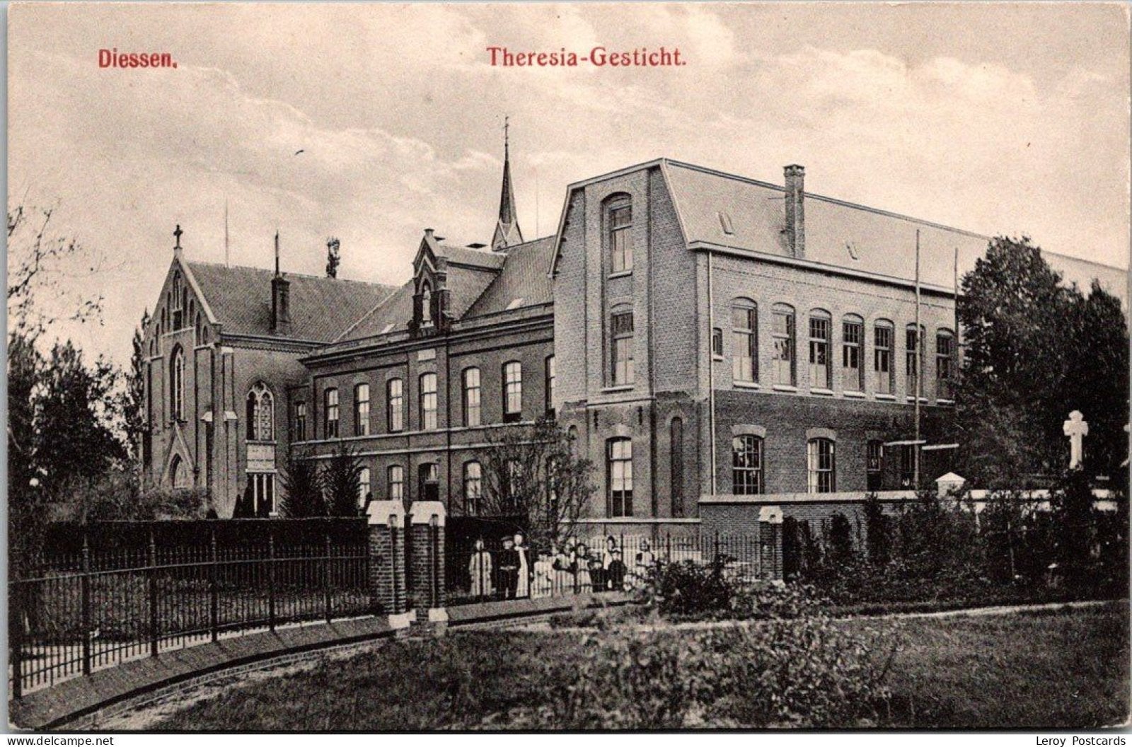 Diessen, Theresia-Gesticht, (J. Bijnen) (NB), Verzenden, 1940 tot 1960, Gelopen, Noord-Brabant