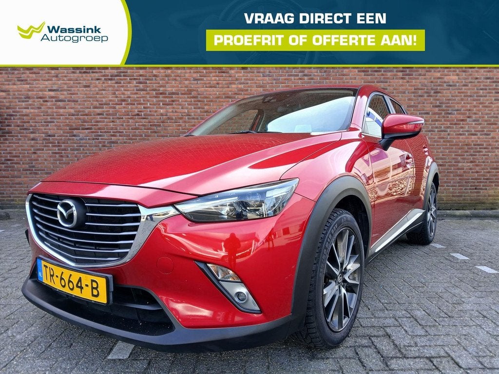 Mazda CX-3 2.0 SKYACTIV-G 120pk GT-M I Lederen bekleding I C, Auto's, Mazda, 1998 cc, Stof, Gebruikt, 4 cilinders