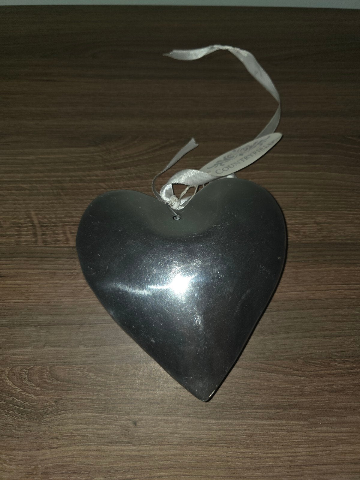 Decoratief metalen hart - Countryfield, Huis en Inrichting, Ophalen of Verzenden, Metaal, Zilver, Landelijk