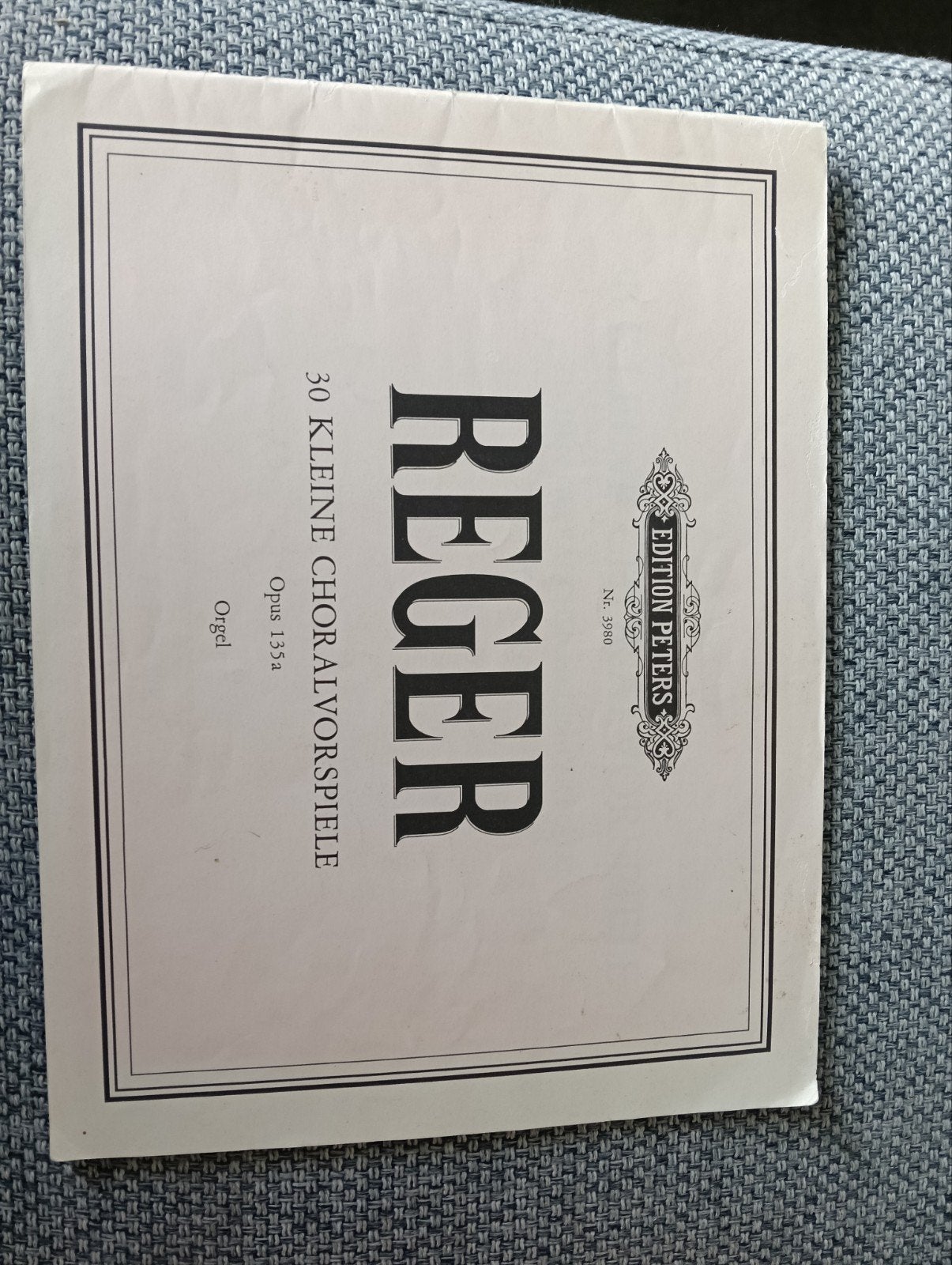 Reger: 30 Kleine Choralvorspiele Opus 135a voor Orgel, Orgel, Gebruikt, Klassiek, Ophalen of Verzenden