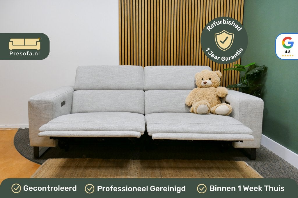 2,5 zits elektrisch Verstelbaar Wit Gemêleerd [Refurbished], Huis en Inrichting, -, -, Tweepersoons, 75 tot 100 cm