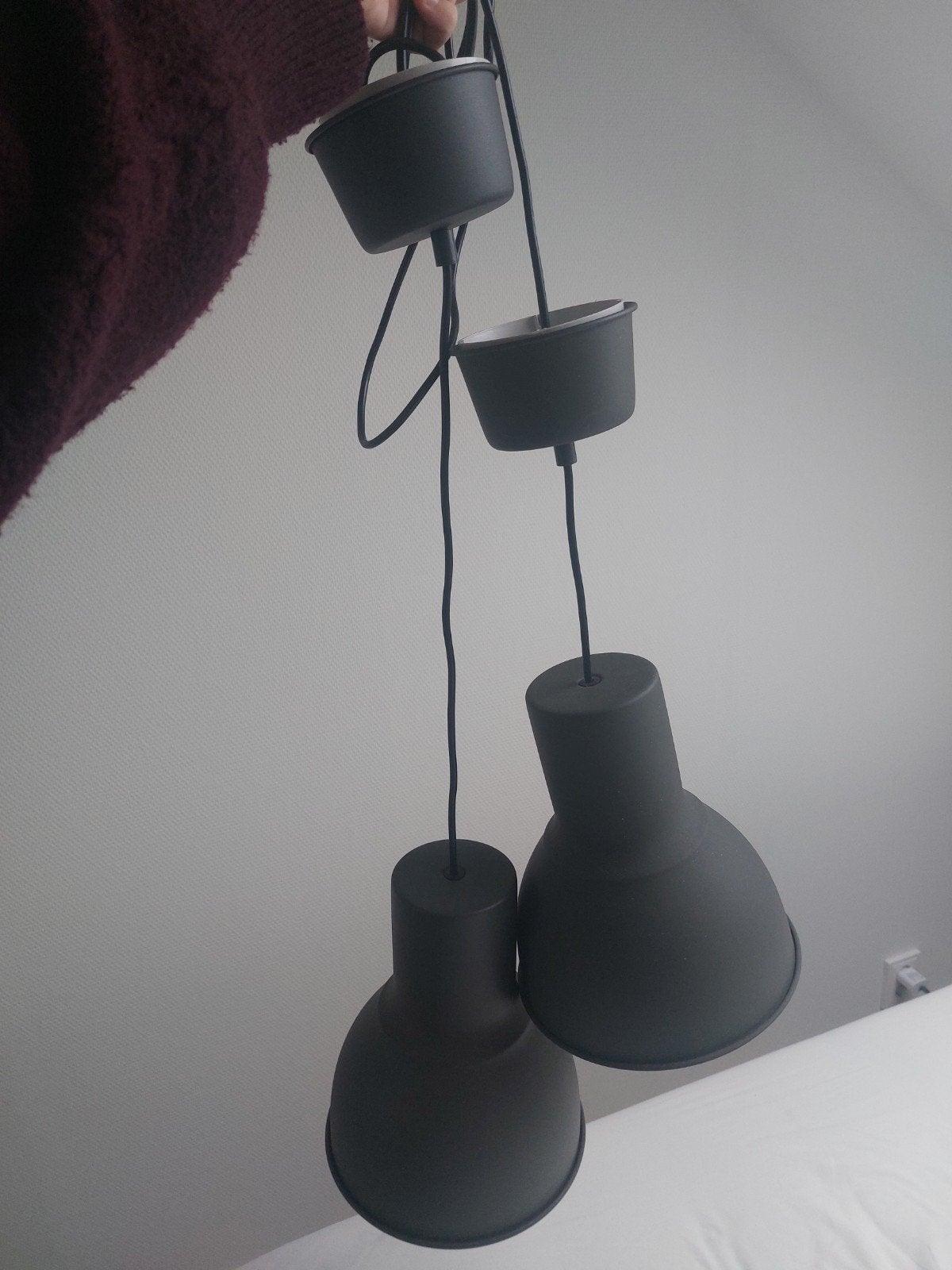twee hanglampen ikea hector, Ophalen, Gebruikt