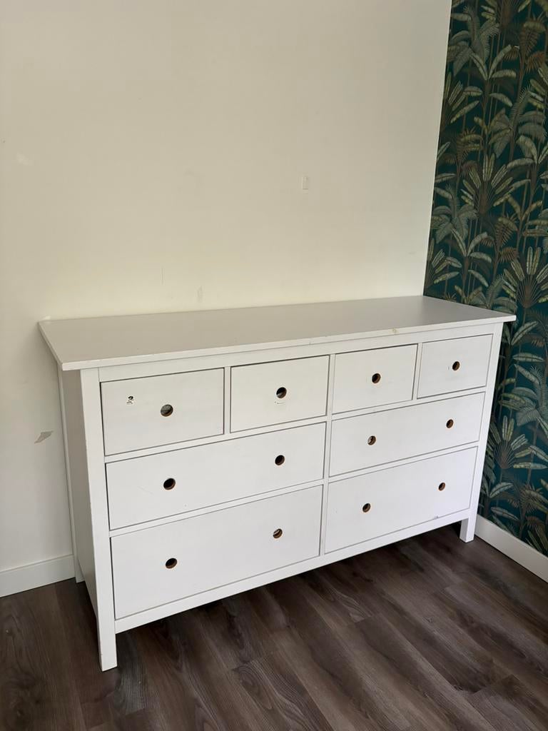 Ikea Hemnes ladekast 8 lades, Huis en Inrichting, Kasten | Ladekasten, Ophalen, Gebruikt, 5 laden of meer, 150 tot 200 cm