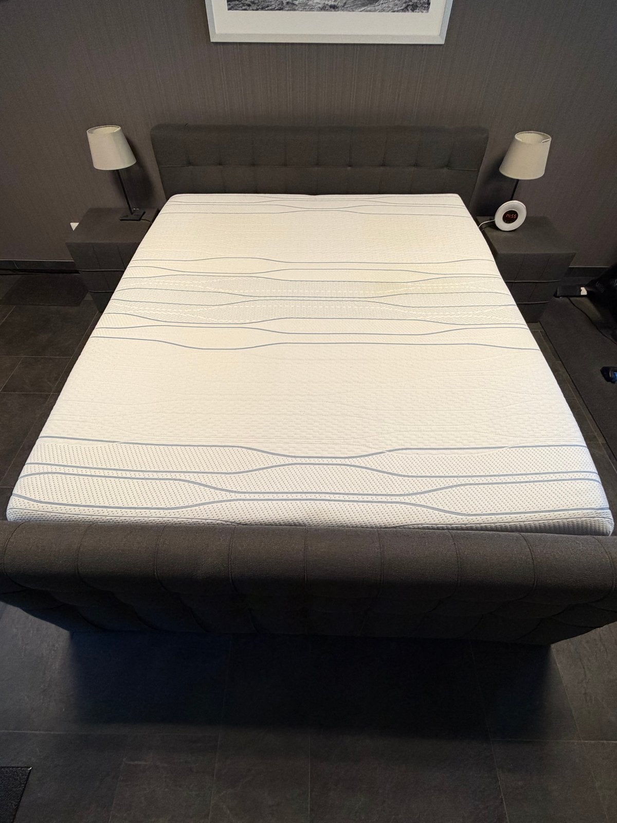 M Line matrassen 2x 90x210 met duo-cover van 180x210cm, Gebruikt, 210 cm, Tweepersoons, Ophalen of Verzenden
