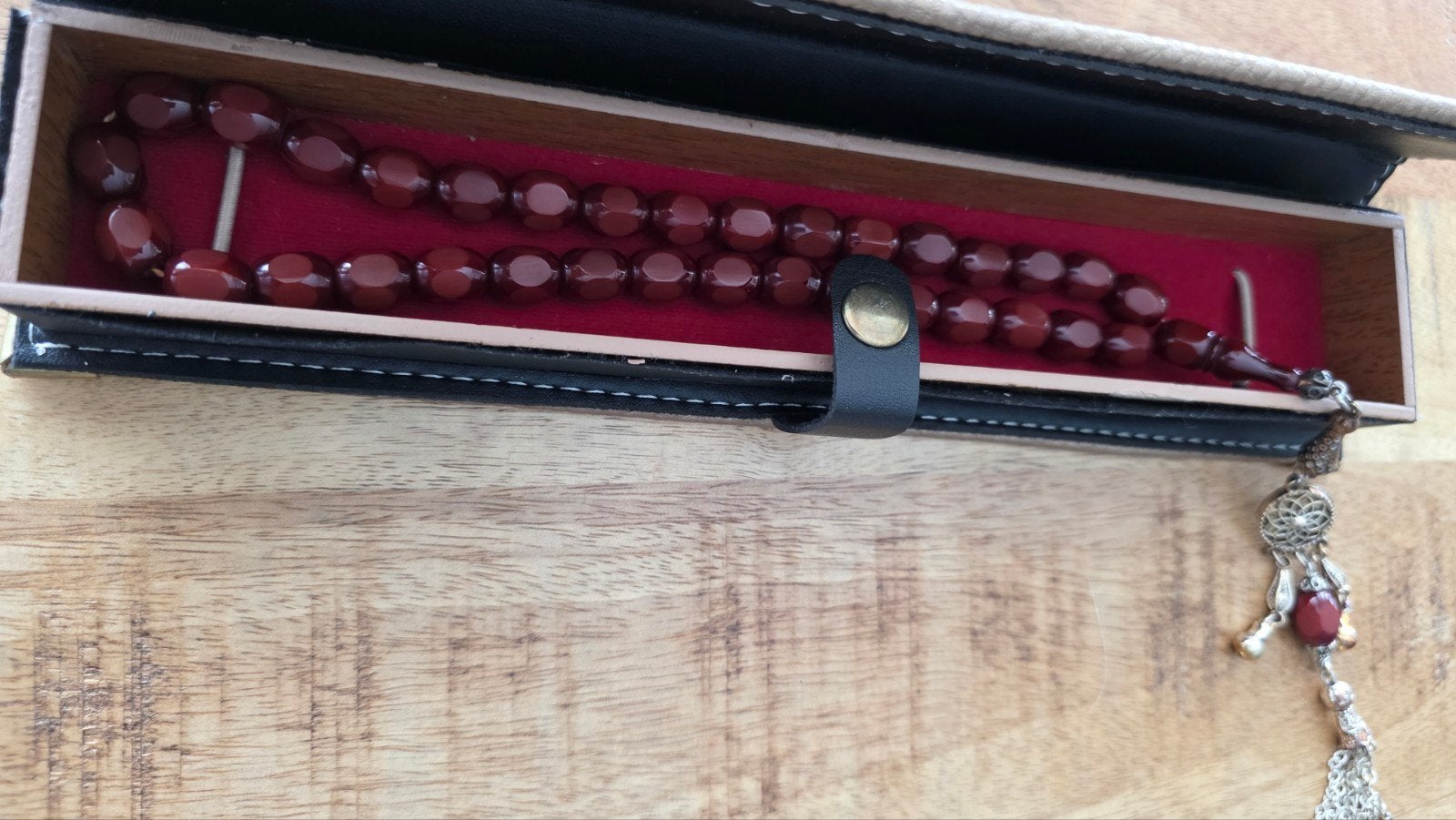 Mooie Tasbih - Gebedsketting, Overige materialen, Gebruikt, Ophalen of Verzenden, Met edelsteen