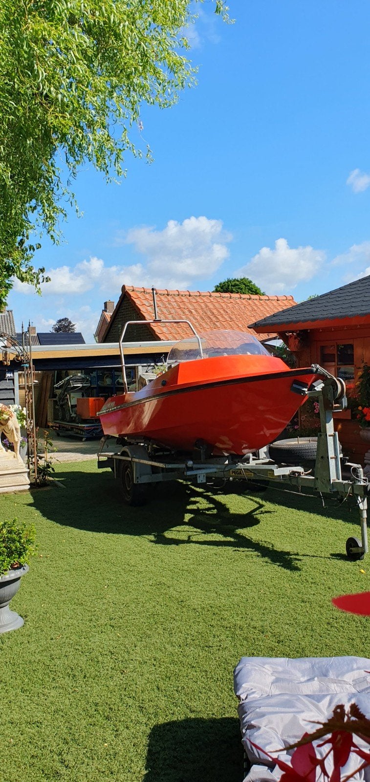 Snelle Johnson Speedboot met Trailer, Speedboot, Ophalen of Verzenden, Buitenboordmotor, Trailer