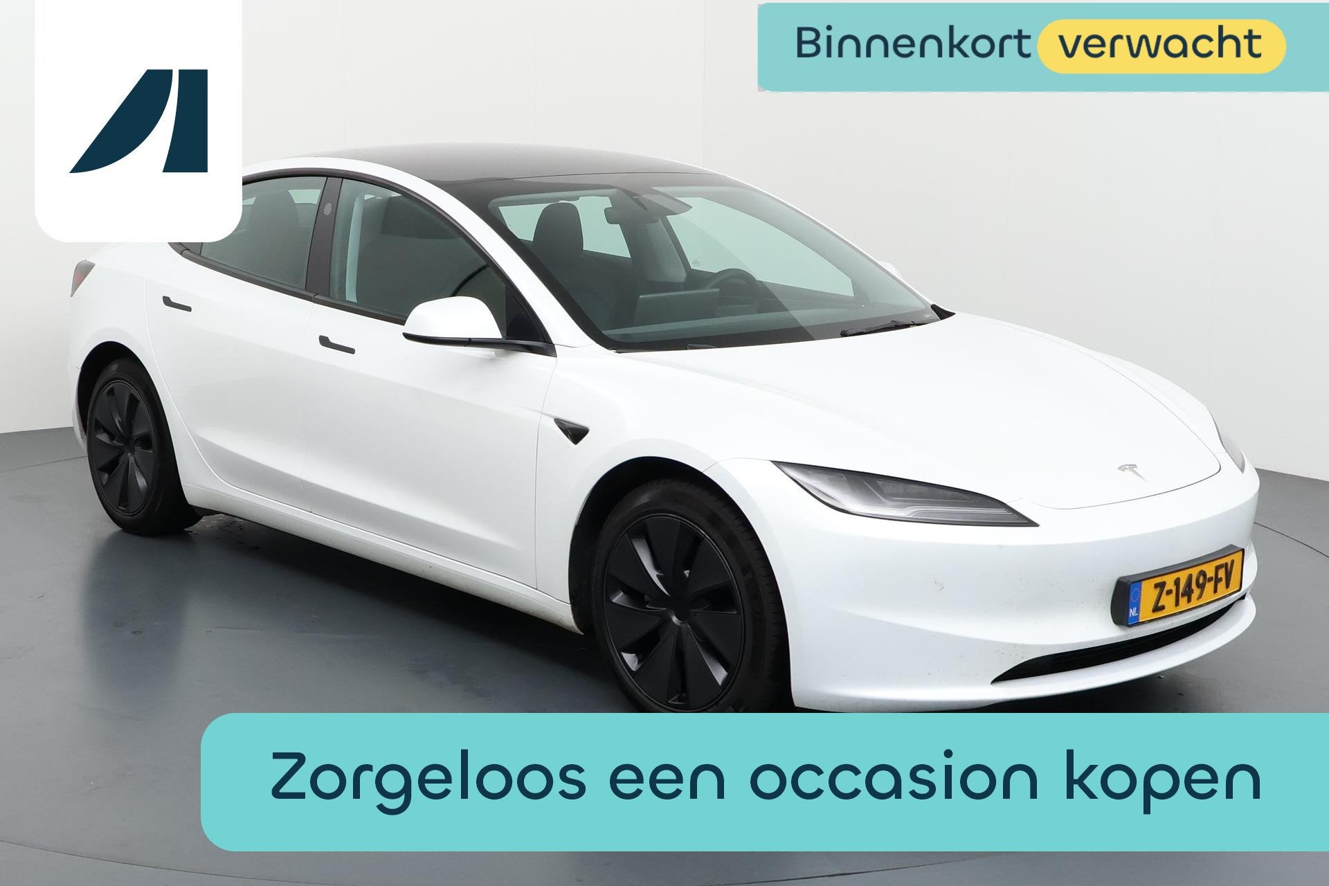 Tesla Model 3 Premium Long Range AWD 78 kWh – Puur Elektri, Automaat, Stof, Gebruikt, 495 min