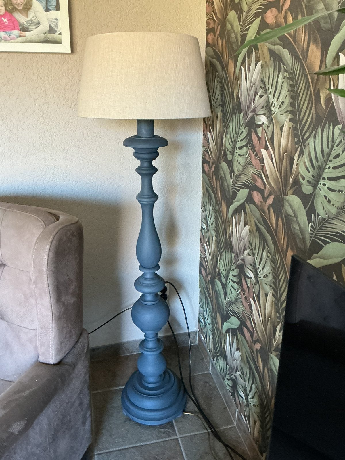 Staande schemerlamp, Huis en Inrichting, Ophalen, Gebruikt, Retro, 100 tot 150 cm