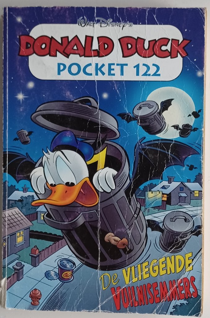 donald duck pocket 122 de vliegende vuilnisemmer, Gelezen, Eén stripboek, Ophalen of Verzenden, Disney