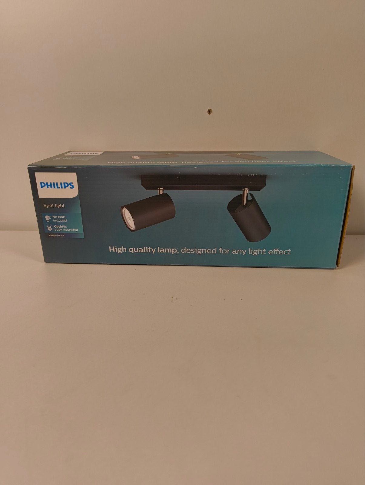 Philips Kosipo | Black 2 Spot Light - Nieuw in doos, I.B.R.S./C.C.R.I. Numéro 10461 5600 VB Eindhoven The Netherlands, Geschikt voor plafondmontage