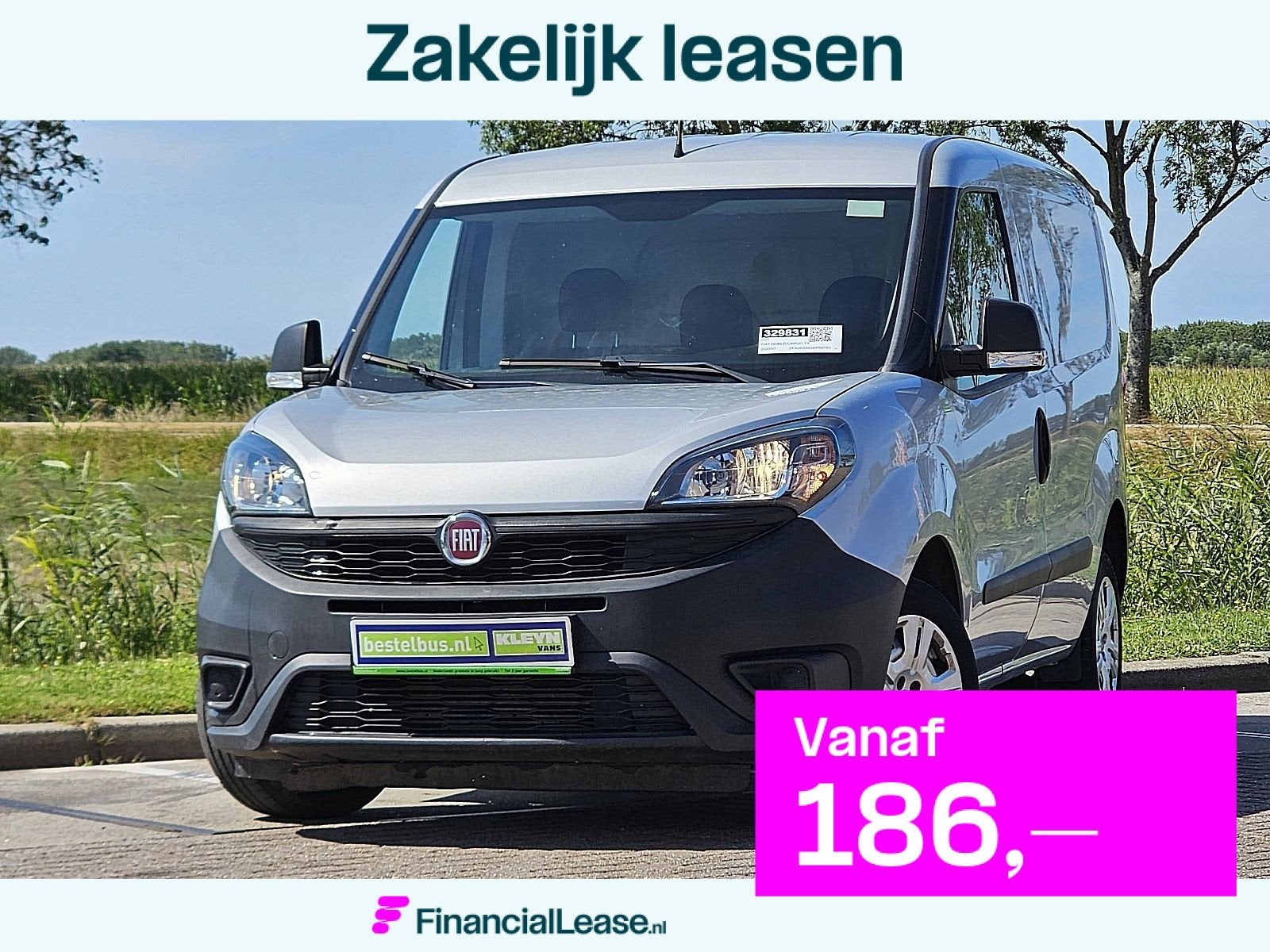 FIAT DOBLÓ CARGO 1.6, Gebruikt, Bedrijf, Zilver of Grijs, Lease