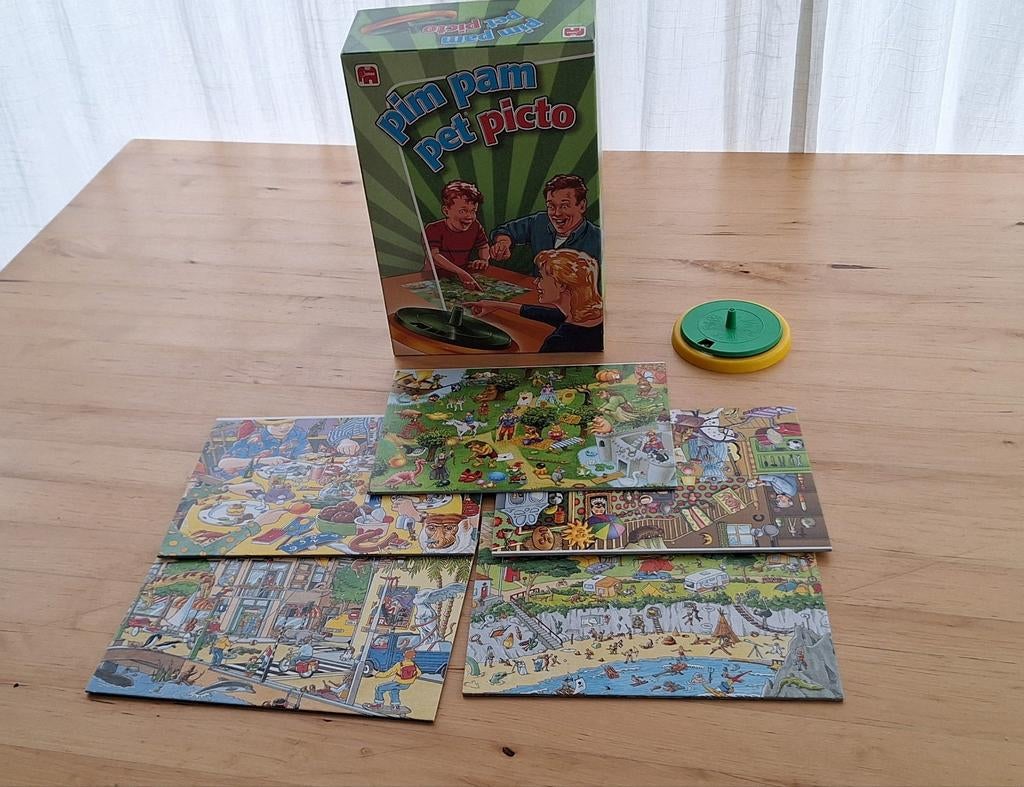 Pim Pam Pet Picto, Hobby en Vrije tijd, Gezelschapsspellen | Bordspellen, Vijf spelers of meer, Ophalen of Verzenden, Zo goed als nieuw
