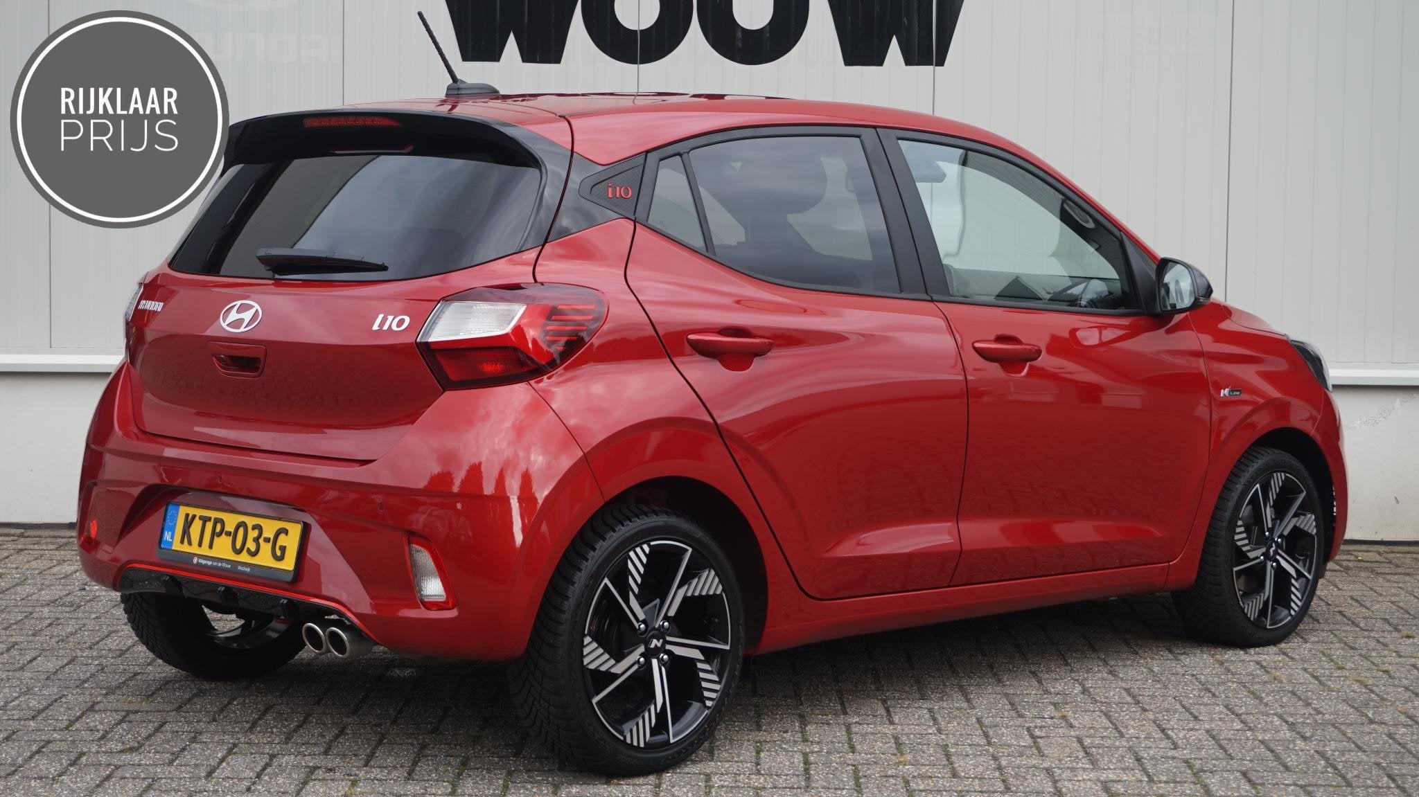 Hyundai i10 1.2 MPI N-Line Rijklaarprijs, Auto's, Stof, Gebruikt, Euro 6, 4 cilinders