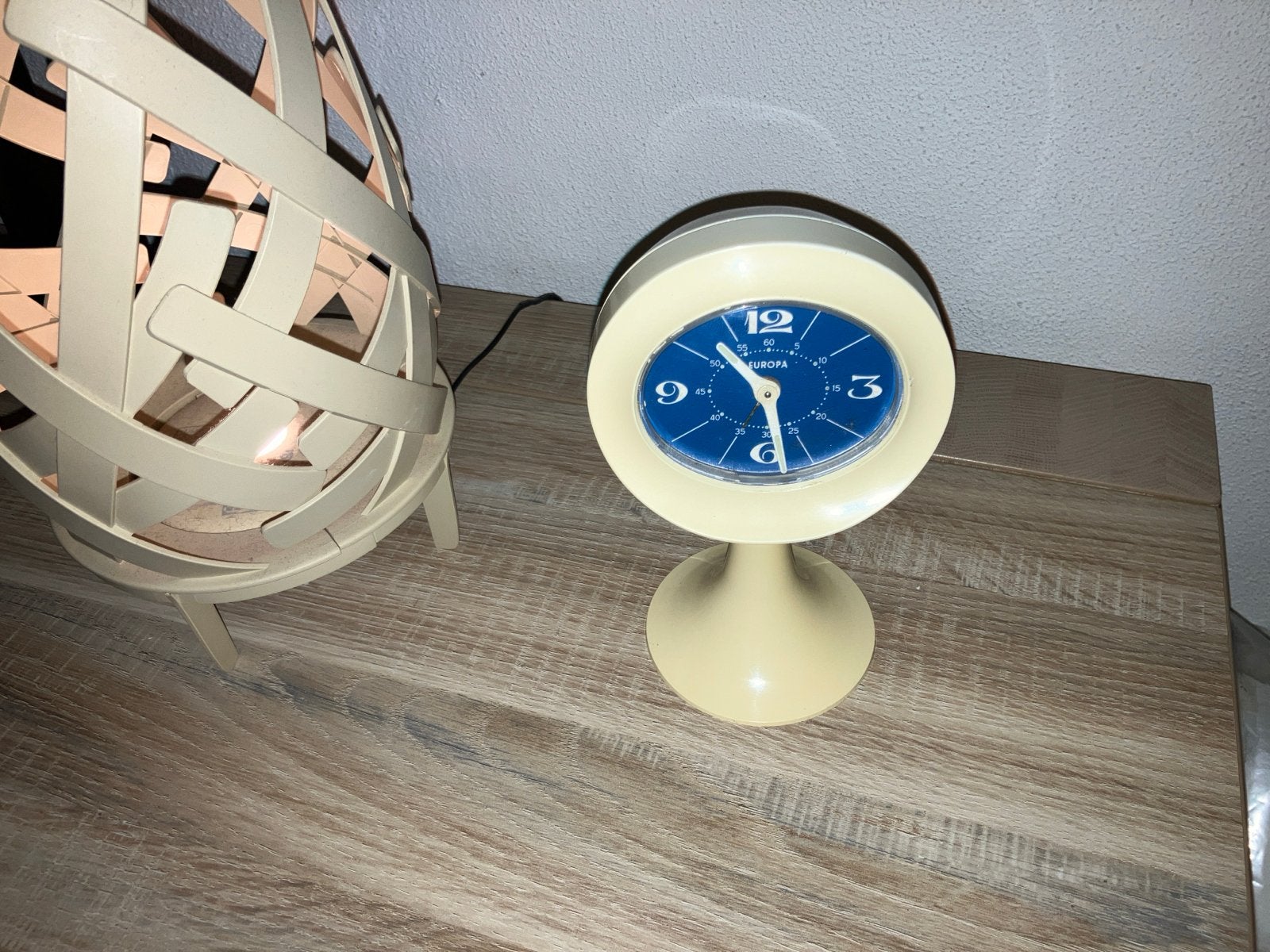 Vintage Europa wekker - Jaren '70 design, Ophalen of Verzenden