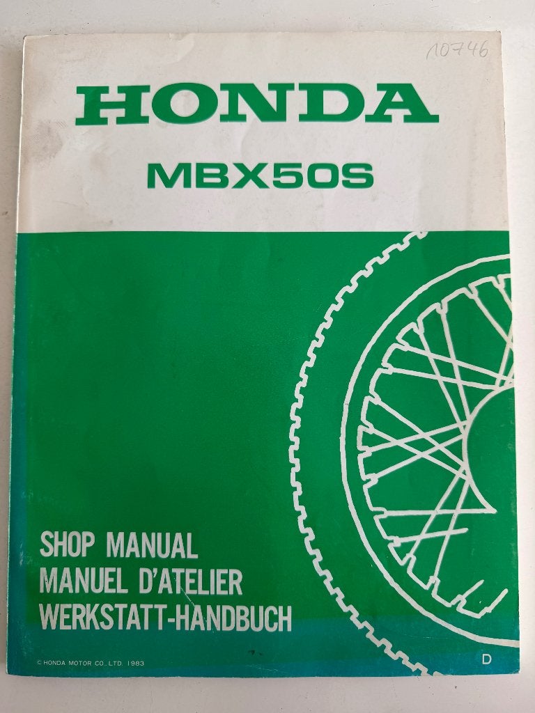 Honda MBX 50 werkplaatshandboek, Ophalen of Verzenden, Gebruikt, Overige typen, Honda