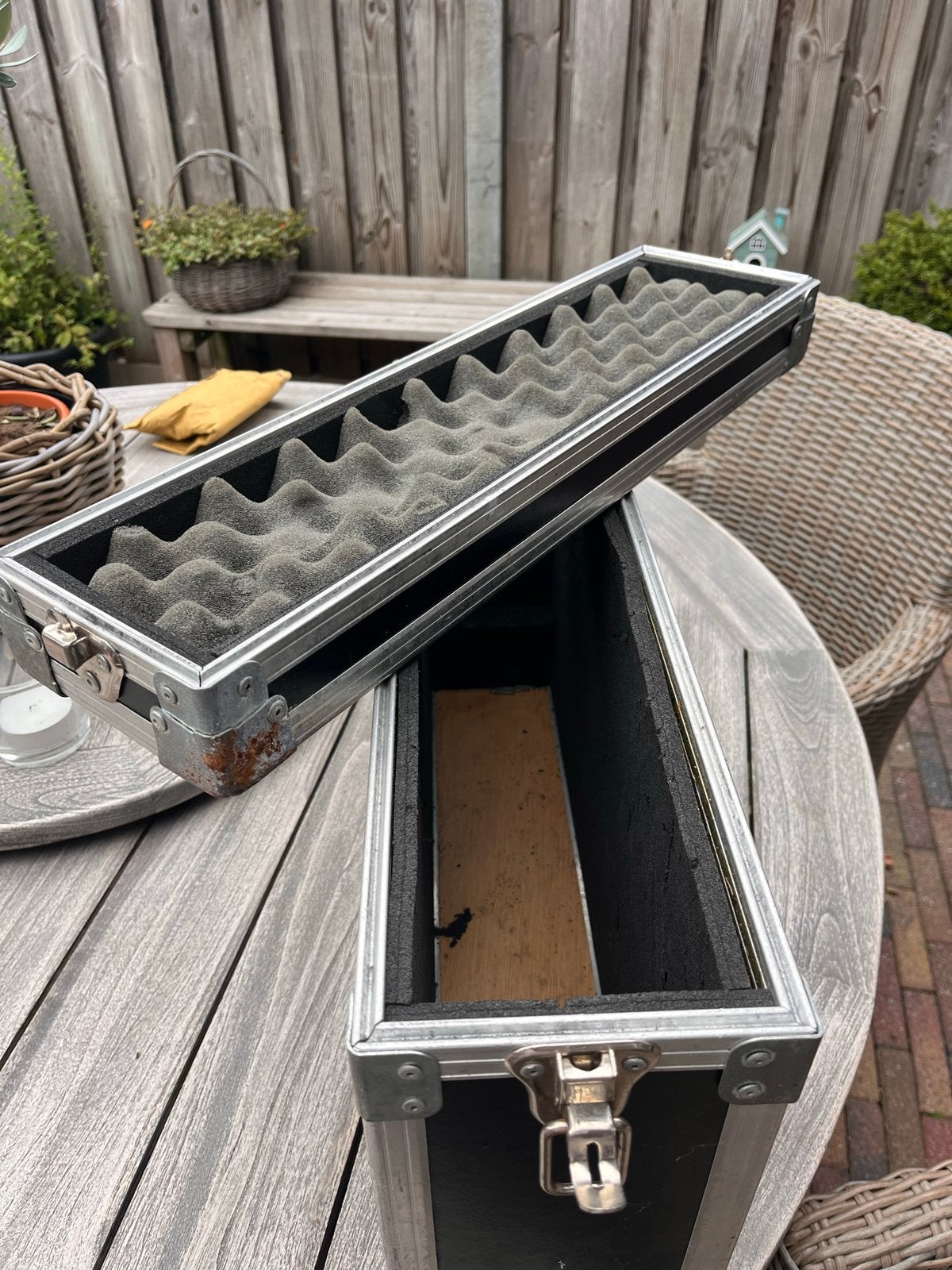 Flightcase voor microfoons of kabels - Gebruikt, Ophalen of Verzenden, Gebruikt, Overige instrumenten, Flightcase