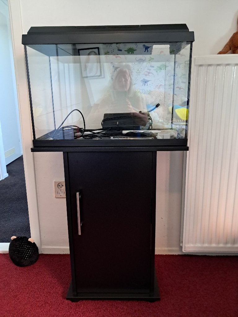 Aquarium met meubel, Ophalen, Zo goed als nieuw, Leeg aquarium, Verwarming