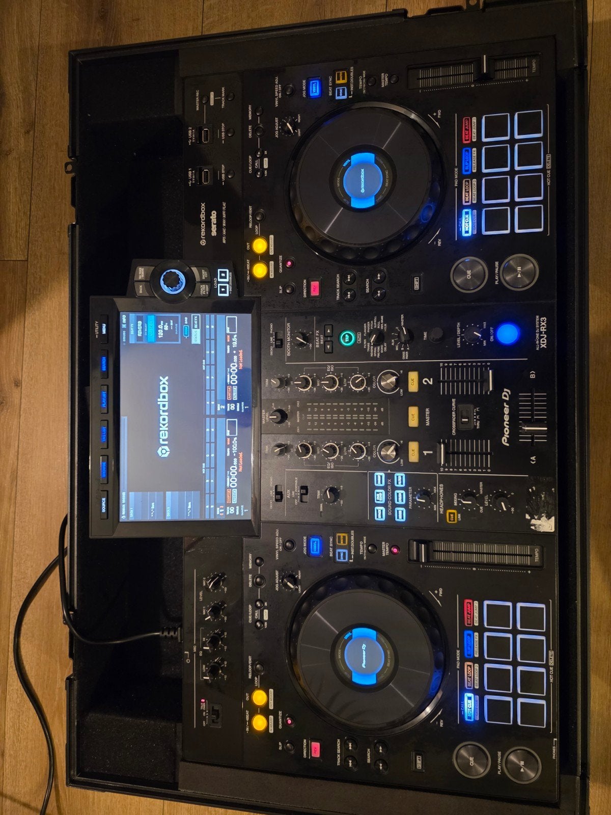 DJ Set Pioneer XDJ-RX3 draaitafel met flightcase, Ophalen, Zo goed als nieuw, Draaitafel, Pioneer