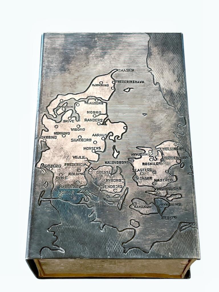 Hans Jensen verzilverde luciferdoos, Denemarken, Gebruikt, Overige stijlen, Ophalen of Verzenden, Metaal