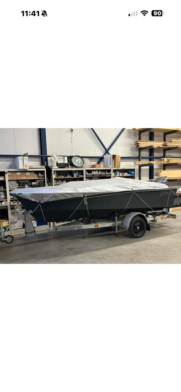 Stijlvolle polyester sloep met Yamaha buitenboordmotor, Overige typen, Afdekzeil, Zo goed als nieuw, Nederland