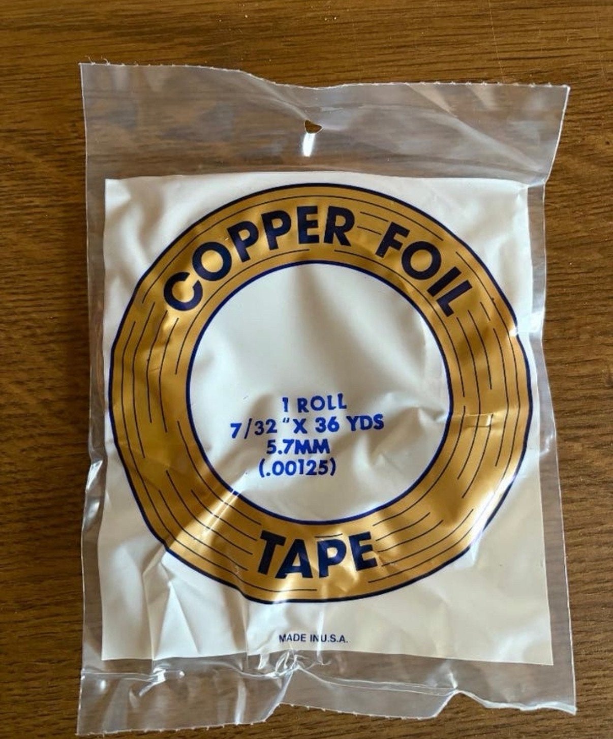 21x Copper Foil Tape 7/32” 5,7mm – Tiffany / Glas-in-lood, Hobby en Vrije tijd, Knutselen, Overige thema's, Nieuw, Overige merken