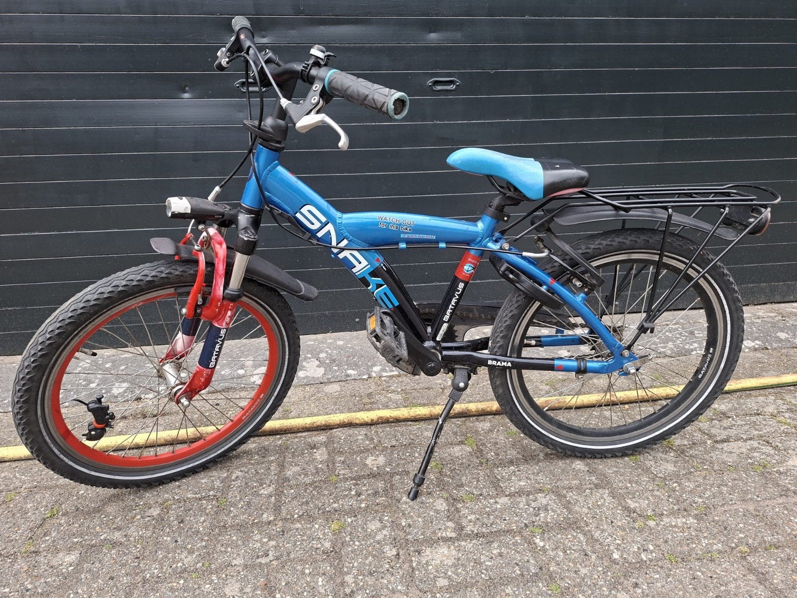 Kinderfiets Batavus Snake 20 inch - Blauw/Rood, Ophalen, Gebruikt, 20 inch of meer, Batavus Snake