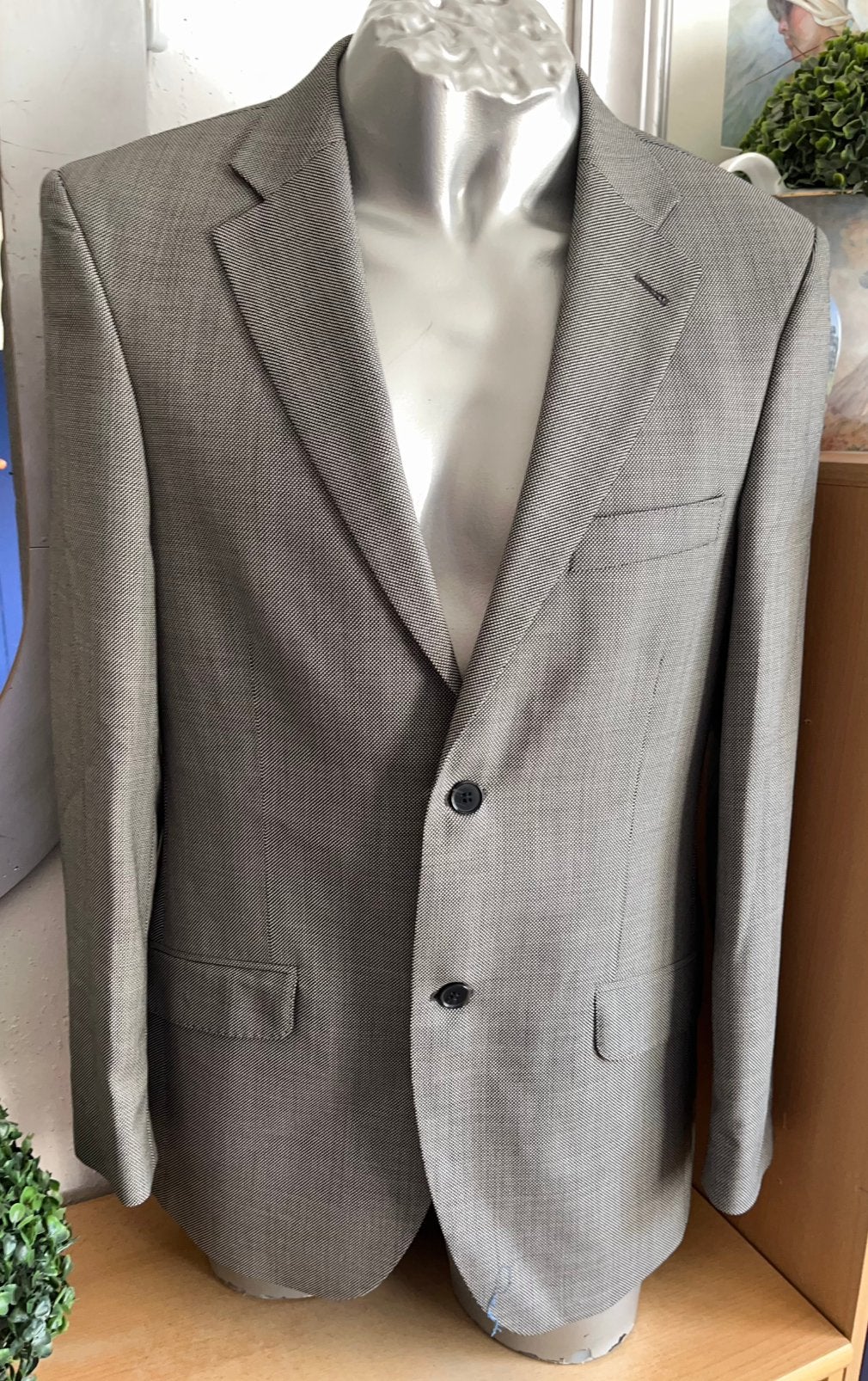 Humberto Tan colbert maat 48, Kleding | Heren, Ophalen of Verzenden, Zo goed als nieuw, Maat 48/50 (M), Grijs