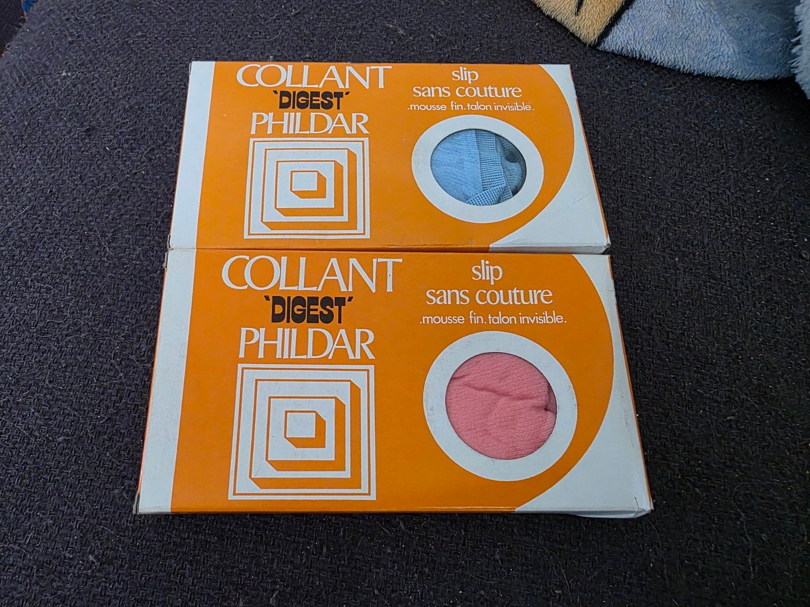 2x Vintage Phildar Collant Digest panty's in originele doos, Phildar, Meerkleurig, Nieuw, Overige maten